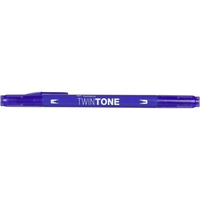 Tombow Томбоу Маркер TwinTone пруски син 0, 3/0, 8 (WS-PK17)