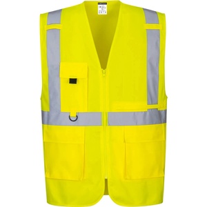 Portwest hi-vis c357 / Светлоотразителна жилетка с джоб за таблет - hv жълта m (c357yerm)