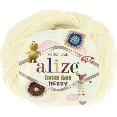 Alize Cotton Gold Hobby New 01 krémová