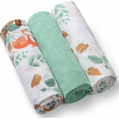 BabyOno Bavlněné pleny MINT Wild Nature 3 ks