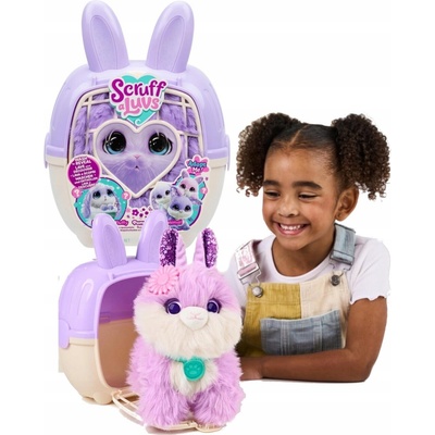 ScruffaLuvs Králíček fialový 14 cm