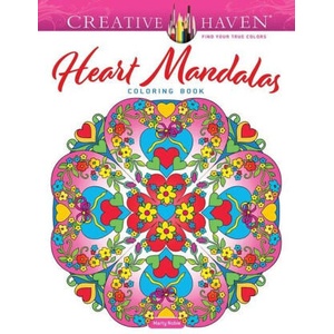 Creative Haven Heart Mandalas Coloring Book | Marty Noble (2022)