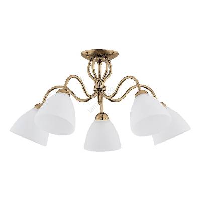 Полилей за повърхностен монтаж ARIEL 5xE27/15W/230V златист (ALF22615)