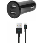 Ttec Зарядно за кола ttec - Quantum Duo, USB-A, 12W, черно (8694470546940)