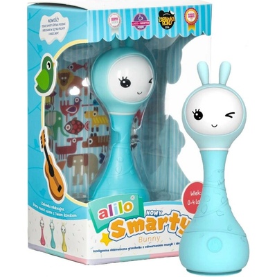 Alilo Chrastítko Smart Bunny Baby s mnoha funkcemi modré