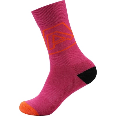 Alpine Pro Phalte vysoké ponožky USCY082 fuchsia