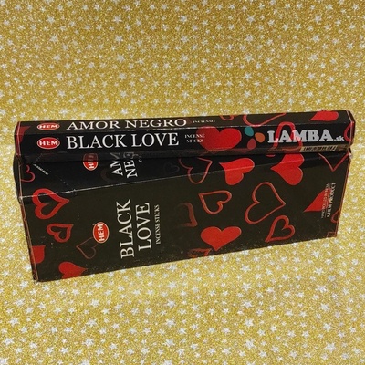 Hem Vonné tyčinky Black Love 20 ks