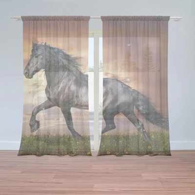 SABLIO Záclony Friský kůň: 2ks 150x250cm