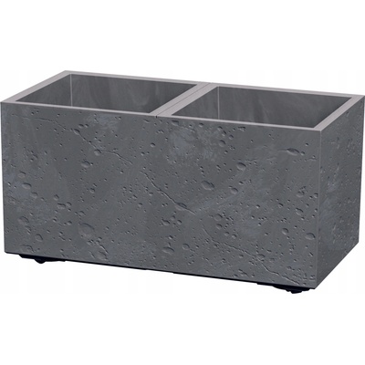 Prosperplast Kvetináč SIERRA CASE betónový vzhľad 57,7 cm sivý