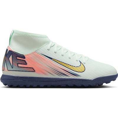 Nike Юношески футболни стоножки Nike Mercurial Superfly 10 Club Juniors Astro Turf Football Boots - Green/White