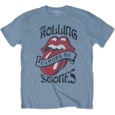 The Rolling Stones tričko Europe '82 Tour modré