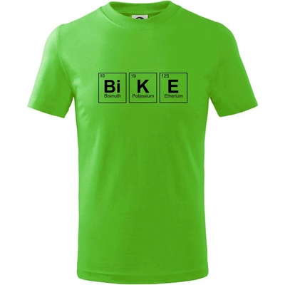 BiKE periodická tabuľka tričko detské Apple Green