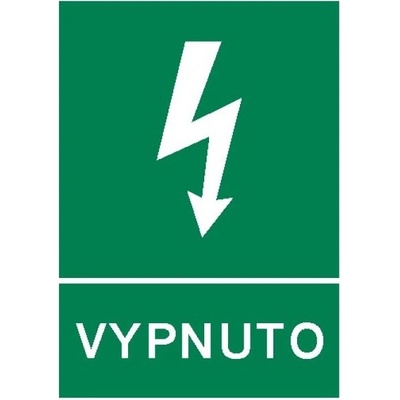 INVE ŠTÍTEK 6103-VYPNUTO 4X1,5CM