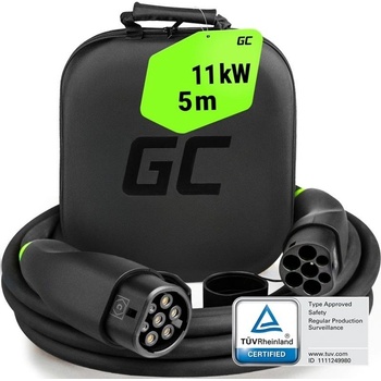 Green Cell GC Snap кабел за зареждане на електрически превозни средства Type2 11kW 3x16A 5m (EVKABGC03)