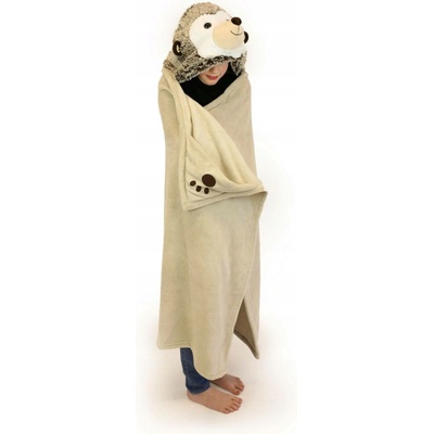 Cozy Noxxiez Deka béžová se zvířátky