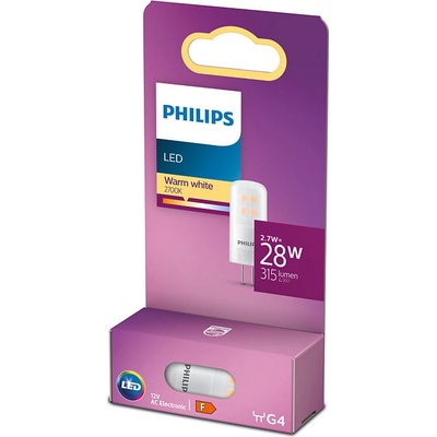Philips LED žiarovka G4 s päticou 2,7W = 28W 315lm 2700K teplá