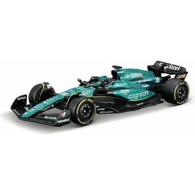 Bburago RACE Formule F1 v dekorativním boxu Aston Martin AMR23 2023 18 Lance Stroll 1:43