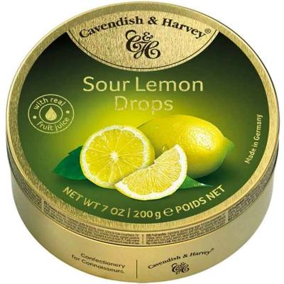 Cavendish & Harvey Sour Lemon Drops kyselý citron 200 g