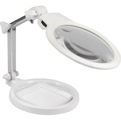 Lupa na stůl s led světlem 15x19x25 cm Varianta: bílá, Balení: 1 ks – Zboží Dáma