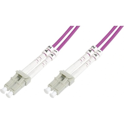 Digitus DK-2533-07-4 optické vlákno LWL prepojovací, 1x zástrčka LC - 1x zástrčka LC, 50/125 µ Multimode OM4, 7m