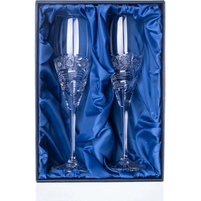 ONTE CRYSTAL Broušené sklenice na sekt Kometa Počet sklenic 2 x 150 ml