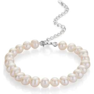Swan Гривна със сладководни бели перли 6.5-7мм R0436BW Swan
