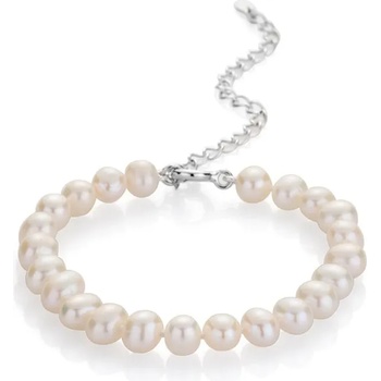 Image 1 of Swan Гривна със сладководни бели перли 6.5-7мм R0436BW Swan