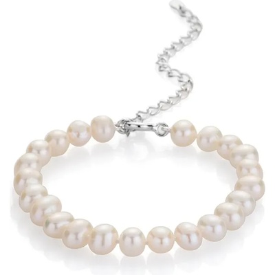 Swan Гривна със сладководни бели перли 6.5-7мм R0436BW Swan