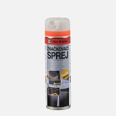 Den Braven Značkovací sprej plechovka 500 ml oranžová / reflexní – Sleviste.cz