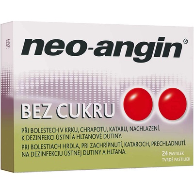 NEO-ANGIN BEZ CUKRU ORM 1,2MG/0,6MG/5,72MG PAS 24