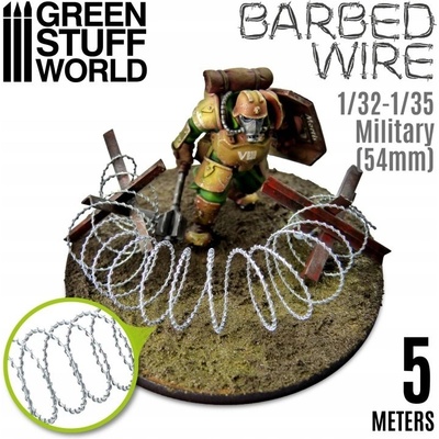 Barbed Wire 1/32-1/35 Military Green Stuff World