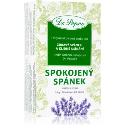 Dr.Popov Čaj Spokojený spánek 20 x 1,5 g