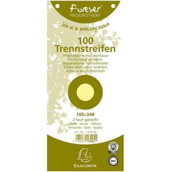 EXACOMPTA 105x240mm 100pcs/cs жълта разделителна лента P2220-1105 (P2220-1105)