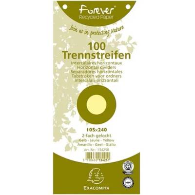 EXACOMPTA 105x240mm 100pcs/cs жълта разделителна лента P2220-1105 (P2220-1105)