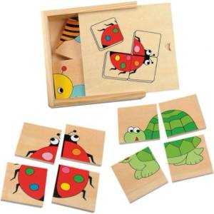 Woodyland Мини пъзел Калинка в дървена кутия (90328)