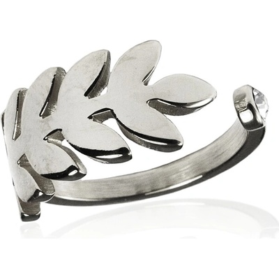 BM Jewellery Dámský prsten silver z chirurgické oceli S282080