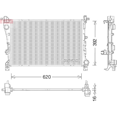Chladič, chlazení motoru DENSO DRM09046 DE DRM09046