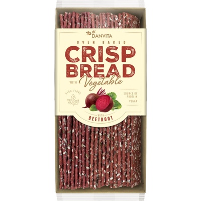 Danvita Pšeničný křehký chléb s červenou řepou 130 g