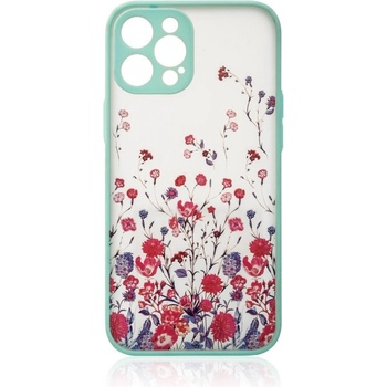 HQWear Дизайнерски калъф за iPhone 12 Pro Max флорален, светлосин (9145576253731)