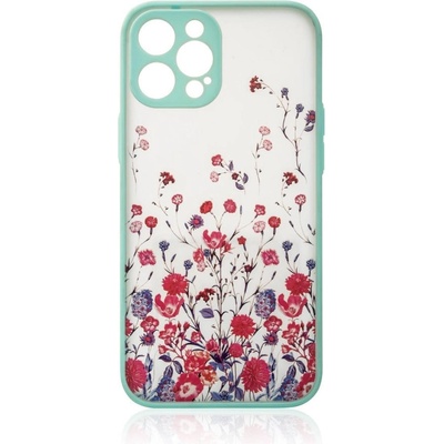 HQWear Дизайнерски калъф за iPhone 12 Pro Max флорален, светлосин (9145576253731)