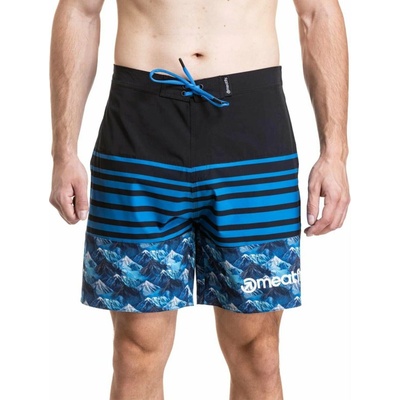 Meatfly Ernie Boardshorts 19" Blue Mountains / Stripes / Black
