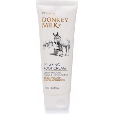 BioSanto Relaxační krém na nohy Donkey 100 ml