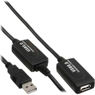 InLine 34612I USB кабел USB 2.0 15 м USB A Черен (34612I)