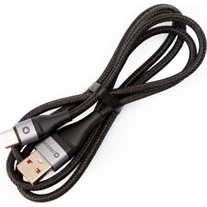 Platinet Плетен USB кабел USB-A / USB-C съединител 18W 1m черен (PL0545)