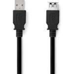 Nedis CCGL61010BK10 USB3.2 удължител, USB A щепсел, USB A гнездо, 5 Gbps, 1 м, (USB3.1, USB3.0, USB2.0) (CCGL61010BK10)