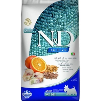 N&D Dog LG Ocean Adult Mini Cod & Orange 2,5 kg