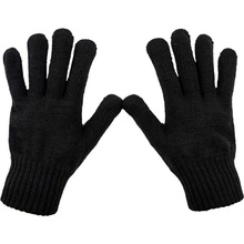 Bontis pánske pletené zimné rukavice čierna