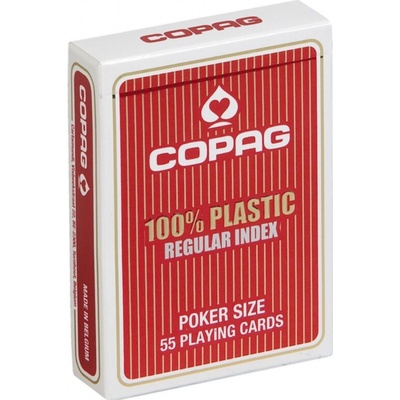 Copag Karty Plastic Regular Index na poker červené – Zbozi.Blesk.cz
