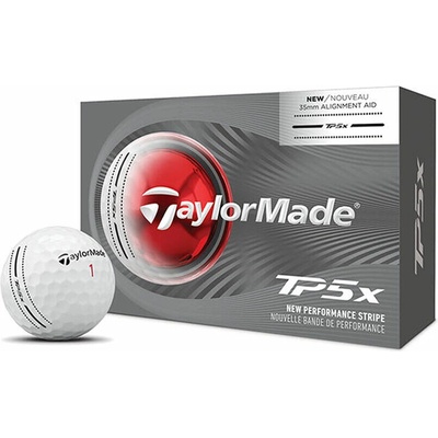 Taylormade TP5x 26 Performance Stripe bílé 6 ks
