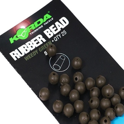 Korda Gumový Korálek Rubber Beads 5mm Brown hnědá 25ks